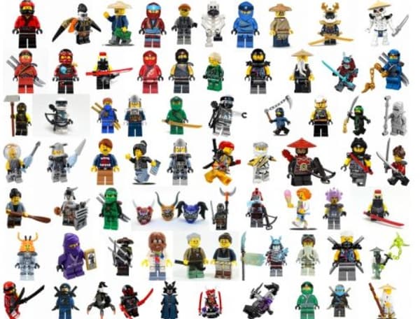 LEGO 1 random NINJAGO MINIFIGURE + accessory with a hat – NEW