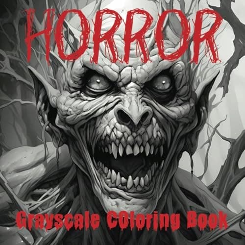 Dobbinson, Cath *Horror Colouring Book for Adults: 50 Terrifyingly Dark Greys*
