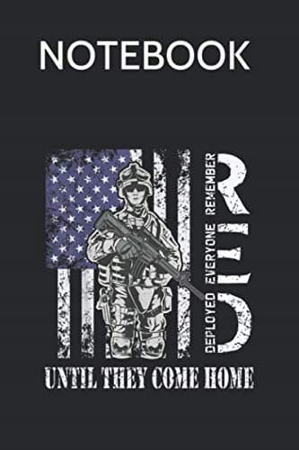 Notebook: Red Friday – Remember Everyone Deployed – US Army Soldier Retro Compo
