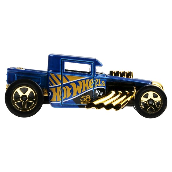 HW HOT WHEELS - BONE SHAKER - BLUE & GOLD - JKX81
