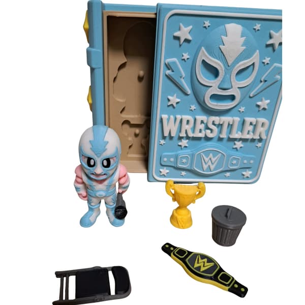 3D-printed ‘Wrestler’ figurine set