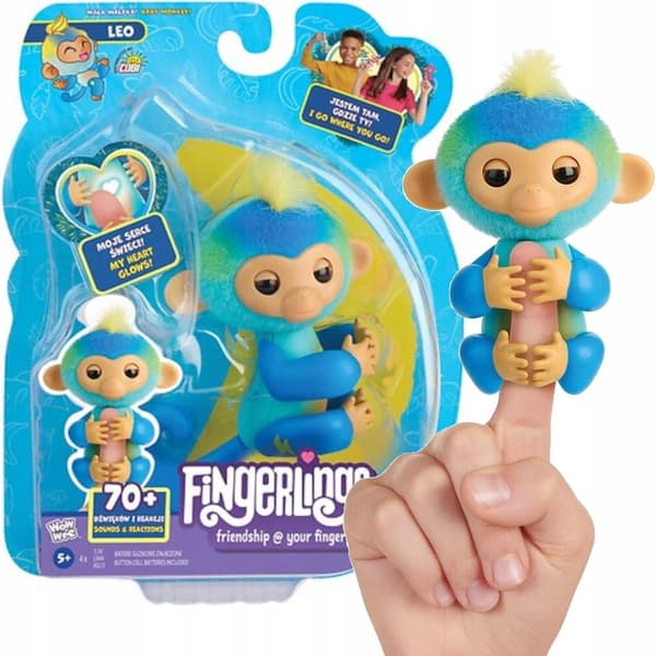 FINGERLINGS LEO THE MONKEY INTERACTIVE FINGER TOY FOR CHILDREN WITH SOUNDS