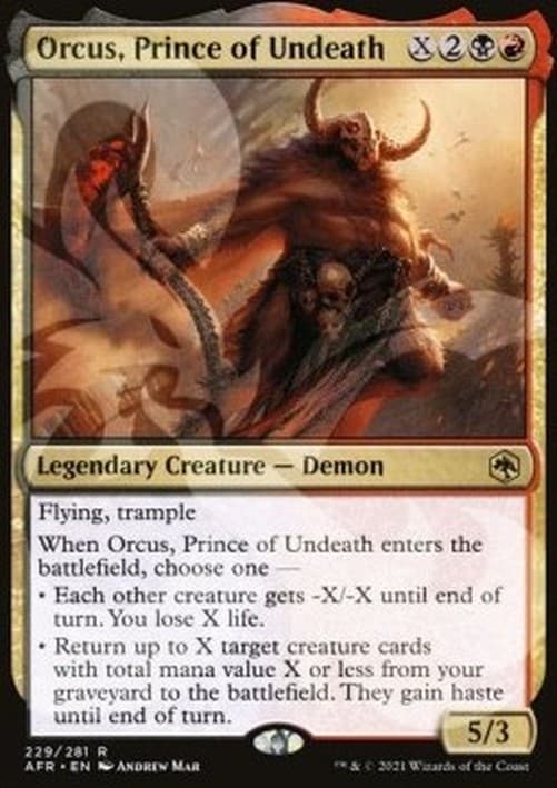 Magic: The Gathering Orcus, Prince of Undeath