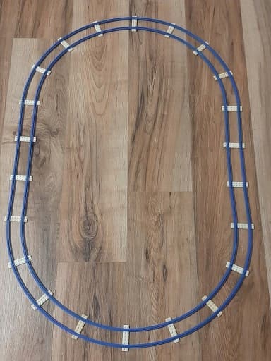 Lego 3228 + 3229 + 3230 – old Lego retro train set.