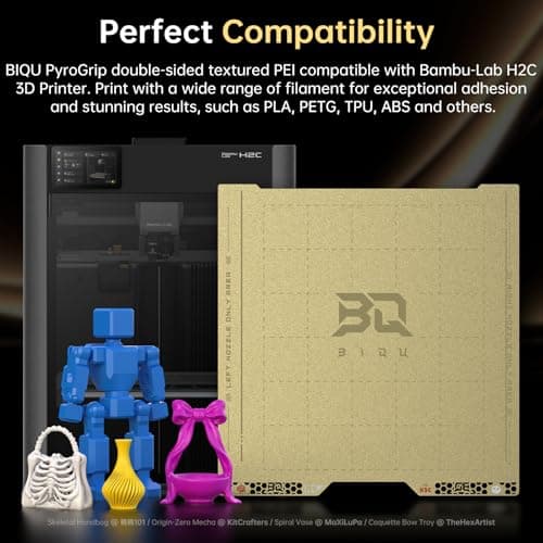 PEI BUILD PLATE FOR THE BAMBU LAB H2C PRINTER, TEXTURED ON BOTH SIDES