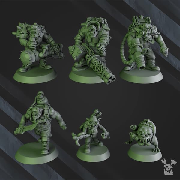 Blak Orks Mob v2 x6 DakkaDakkaStore