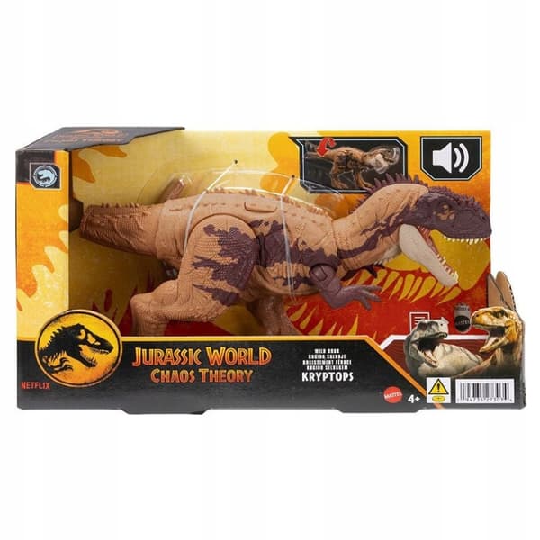JURASSIC WORLD ROARING DINOSAUR KRYPTOPS MOTION-ACTIVATED INTERACTIVE FIGURINE 4+