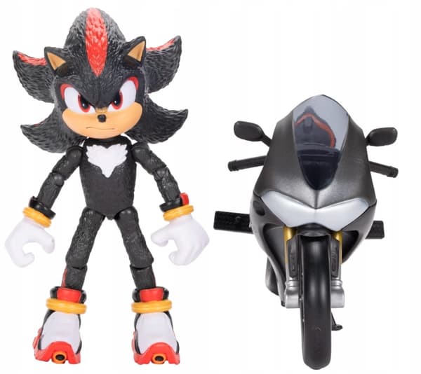 JAKKS PACIFIC Shadow Sonic 3 15cm Figure with Shadow-Mobile – Black Acoustic