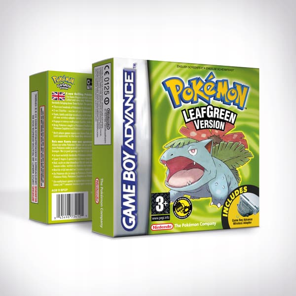 Pokémon LeafGreen EUR Replica Box + Insert