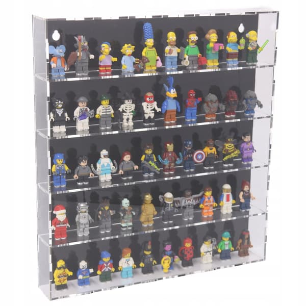 LARGE DISPLAY CASE/STORAGE UNIT FOR 50 LEGO MINIFIGURES AND FIGURINES