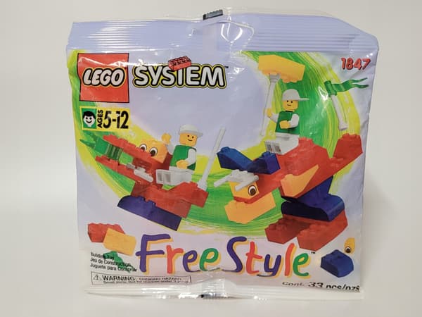 1847 Lego System Freestyle Polybag MISB 1996 Santa and Christmas tree