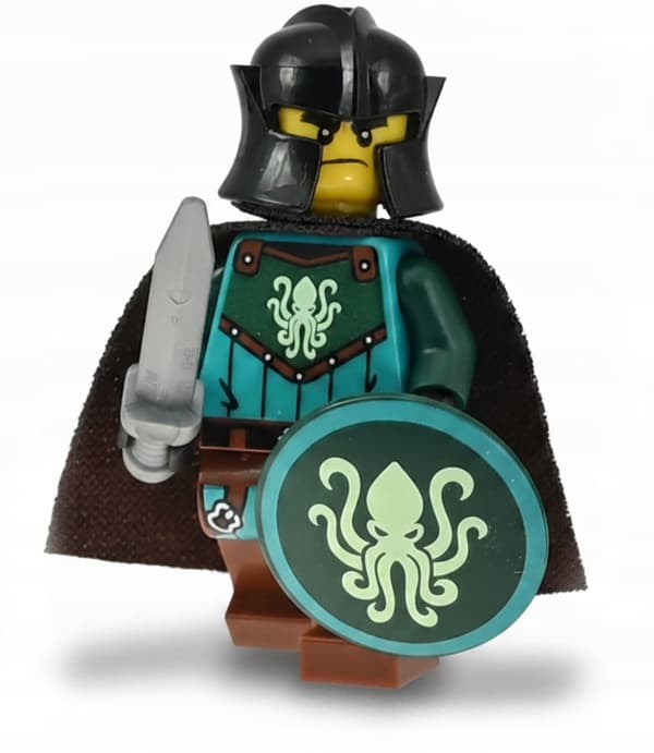 LEGO Castle: Kraken Knight / sword, shield, cape, castle