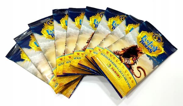FANTASY RIDERS CARDS. 9 PACKETS (54 CARDS) DESIGN 1