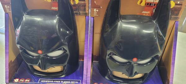 LEGO BATMAN MASK LAMP – STATIC STICKERS – EXHIBITION MODEL