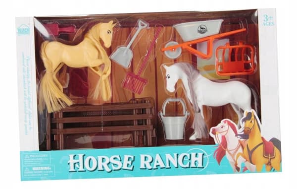 A HORSE WITH ACCESSORIES