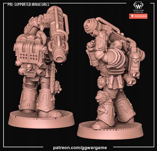 Blitz Guard of Terra Heavy Support 1 - Miniature