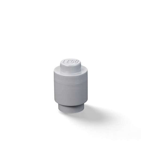 LEGO STORAGE BOX FOR BRICKS, 1, GREY, ROUND, 40301740