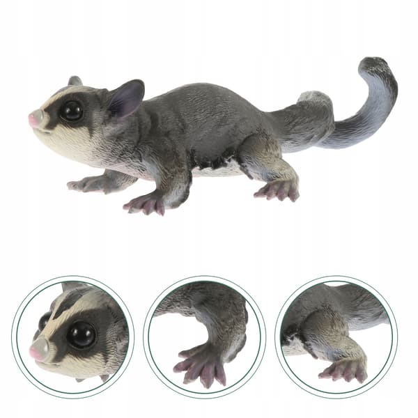 PLASTIC PETAURUS BREVICEPS ORNAMENT WITH A STRIKING DESIGN