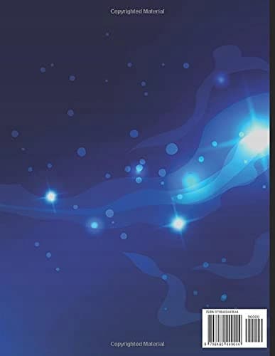 Outer Space Galaxy Notebook, Science Astronaut, in a dark starry sky, Wide