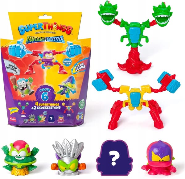 SUPERTHINGS – Mutant Battle series – The pack contains 4 SuperThings