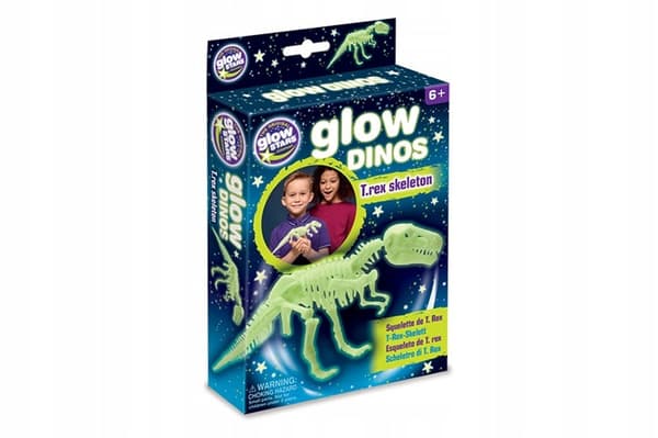 27 cm T-Rex Skeleton Glow-in-the-Dark Assembly Kit by Brainstorm
