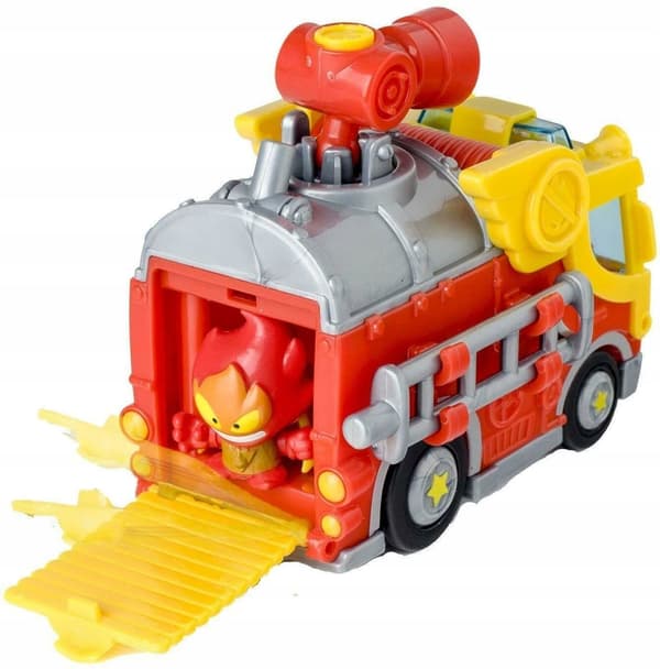 SUPER ZINGS SERIES 5 FIRE STRIKE 2-FIGURE SET: FIRE ENGINE AND HELICOPTER