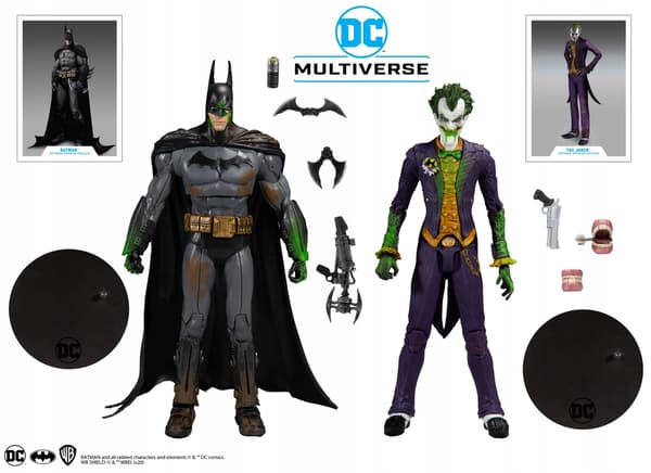 Batman vs Joker Arkham DC Multiverse Figurine Set
