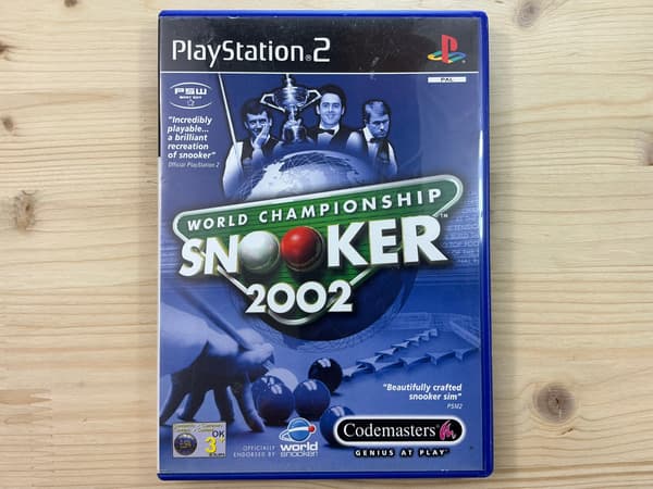 WORLD CHAMPIONSHIP SNOOKER 2002 – ‘Ideal’ disc – PS2 complete set