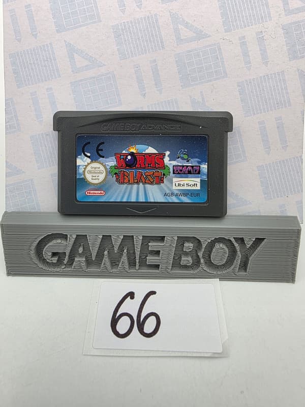 GAME BOY ADVANCE WORMS BLAST ORIGINAL CARDBOARD BOX