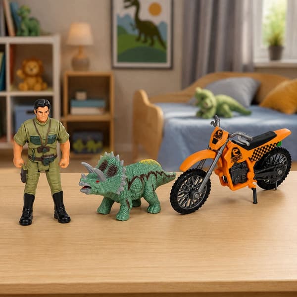 Dinosaur Research Centre Set: Dinosaur Figures, Tower, Cage and Accessories