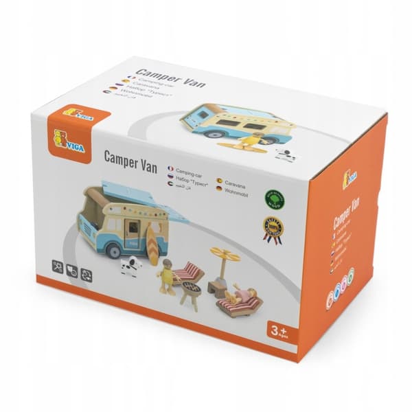 WOODEN TOY CAMPERVAN