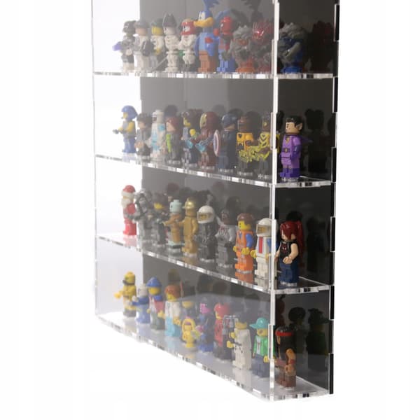 LARGE DISPLAY CASE/STORAGE UNIT FOR 50 LEGO MINIFIGURES AND FIGURINES