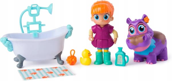 Vida the Vet and Juno Bubble Bath colour-changing figurine set