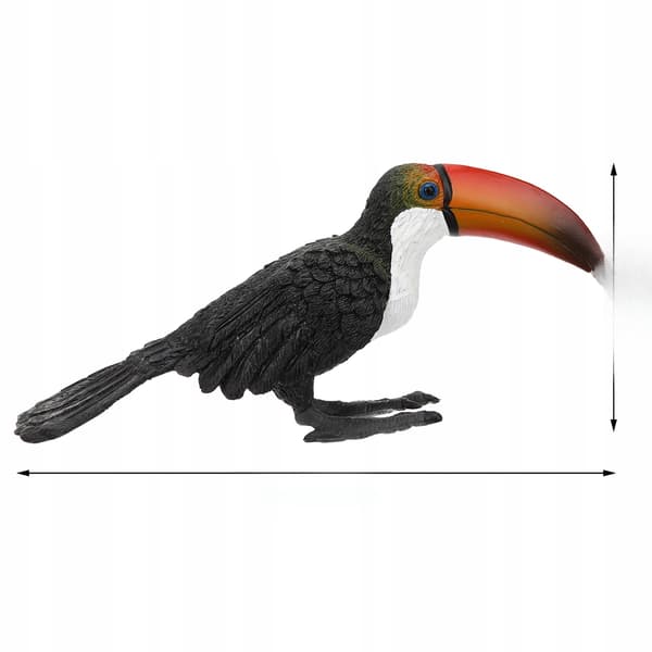 LIFELIKE TOUCAN FIGURINE – DESK DECORATION