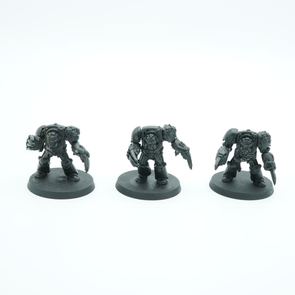 Warhammer 40K Space Marine Terminators with Lightning Claws – 3 metal miniatures