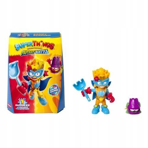 SUPERTHINGS MUTANT BATTLE KIDS 2 TOUCHDOWN & SANDY SUMMER FIGURES + BONUS