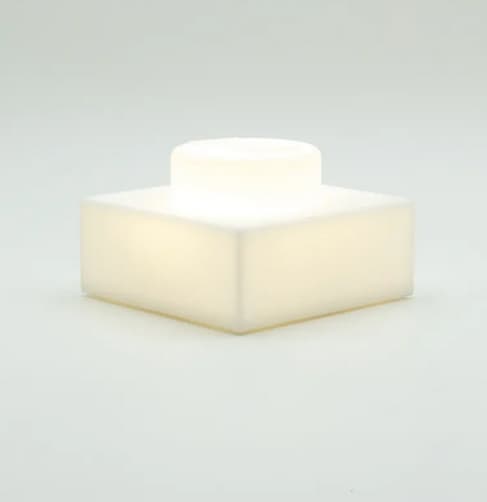 LEGO Small Silicone Night Light Brick, White, 1x1, LP50
