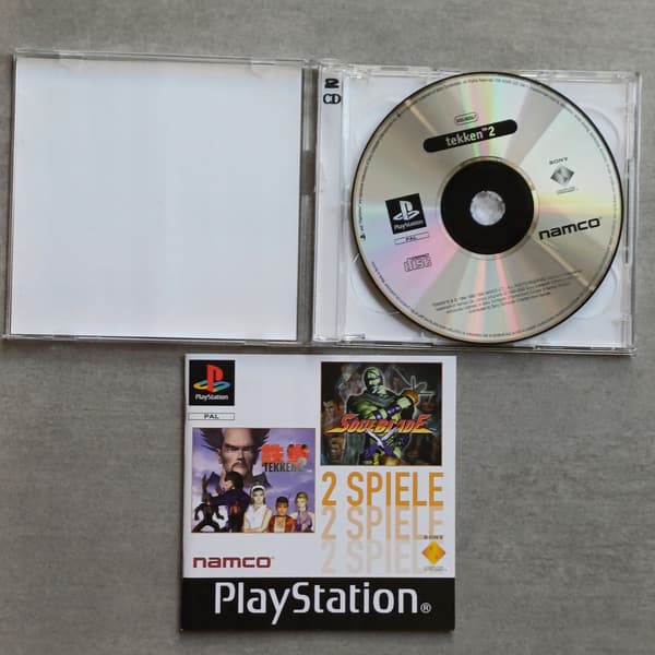 Tekken 2 + Soulblade, PlayStation, PS1, note: description