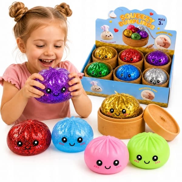 SQUISHY DUMPLING STRESS BALL 6-piece set – Toy Dumpling Set
