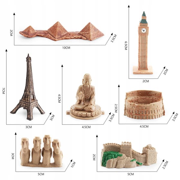 Set of 7 Micro Educational Construction Models