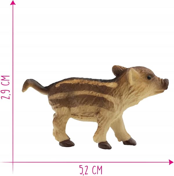 Bullyland Wild Boar Piglet figurine, 5 cm, painted plastic