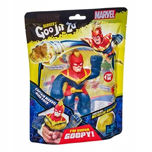 GIFT FOR A BOY: GOO JIT ZU TOY – MARVEL FIGURINE – CAPTAIN MARVEL