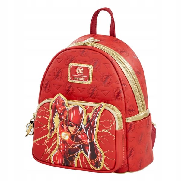 Loungefly DC Comics The Flash mini rucksack, leather, 23x12x27 cm
