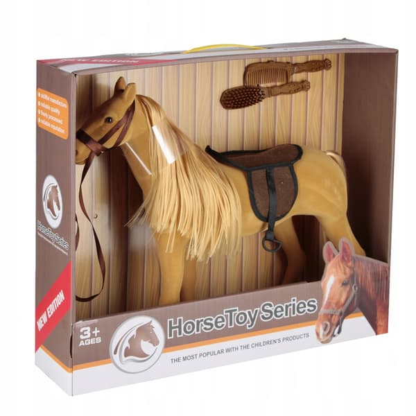 Flock-Coated Horse with Accessories by Mega Creative 569730 Mega Creative