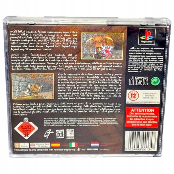 HEXEN PSX Sony PlayStation PS1 PS2