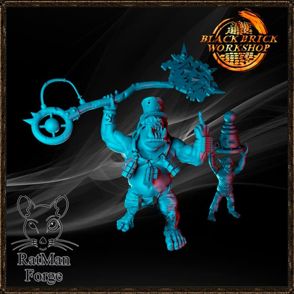 Mad Orc |RatMan Forge| – Proxy model for board games/D&D/GURPS