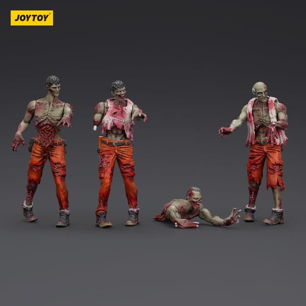 Joy Toy Zombie Dark Source Action 4-Pack Mechanic Team 8 cm Figure