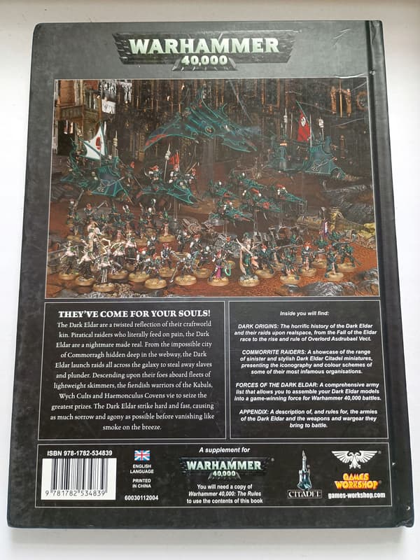 Dark Eldar Codex No. 85 – 7th Edition