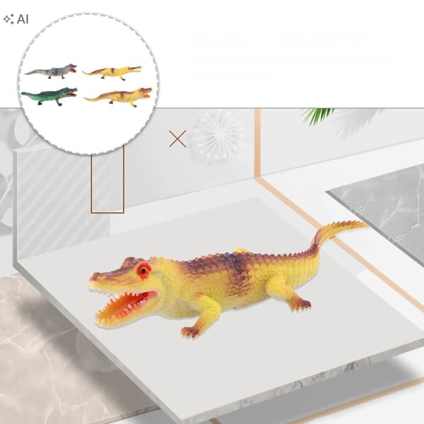 4 ALIGATOR-SHAPED TOYS FOR PLAY AND LEARNING