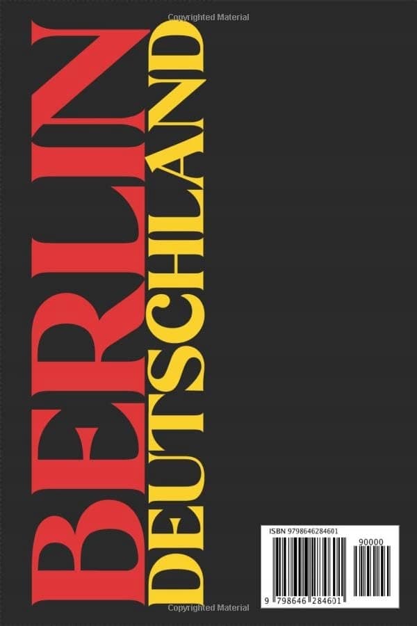 Berlin, Germany: I Love Berlin, Berlin Journal Notebook, Souvenir Diary